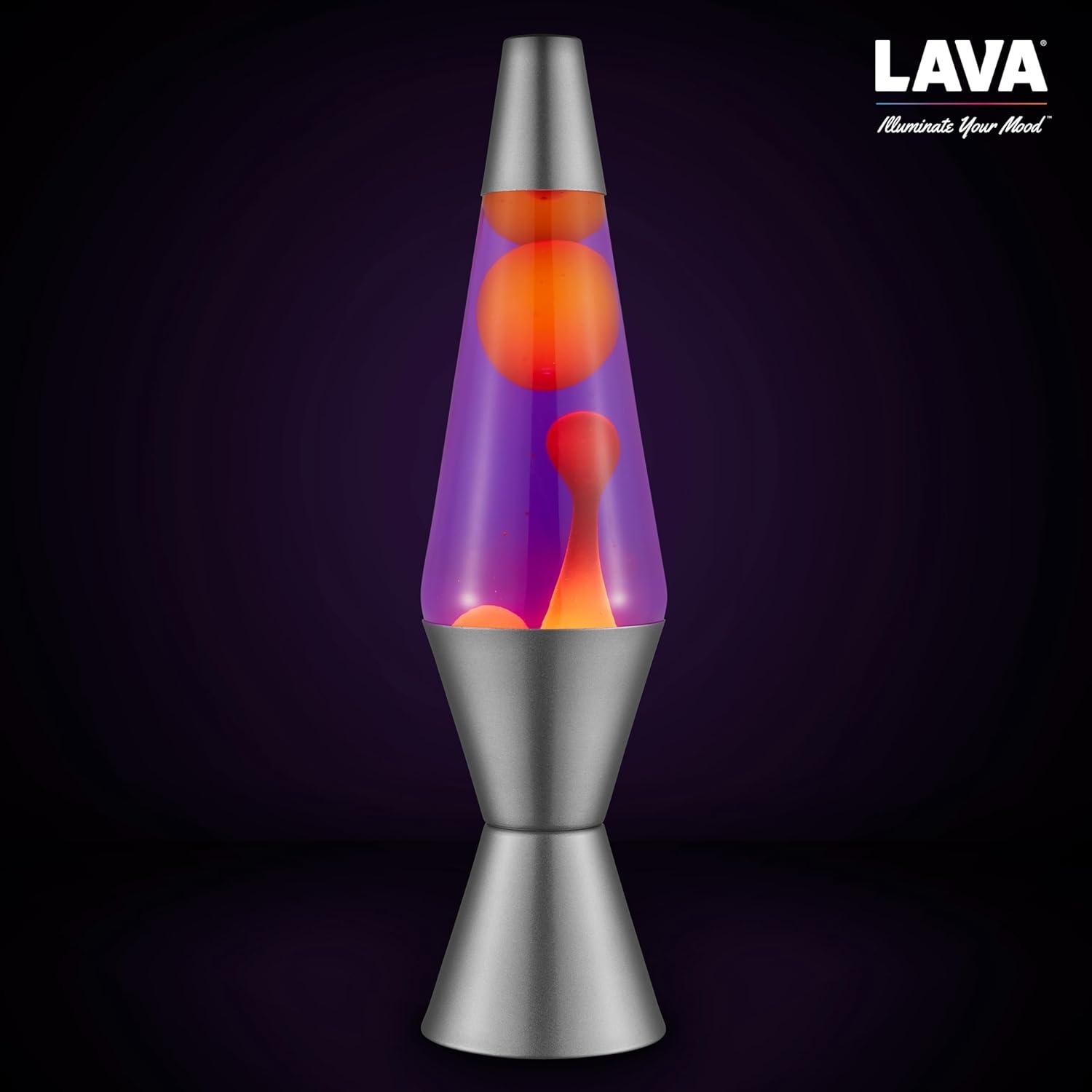 Lava Lamp - 14.5" Purple Sunset - The Original Motion Light - Yellow Wax And Purple Liquid - Item #2635 - Image 7