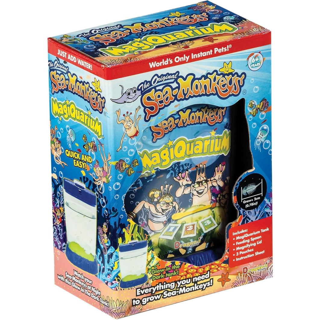 Sea-Monkeys Magiquarium - World's Easiest, No-Mess Pet - Grow Your Own Pet In A Light-Up Aquarium - Ages 6 And Up - One Kit