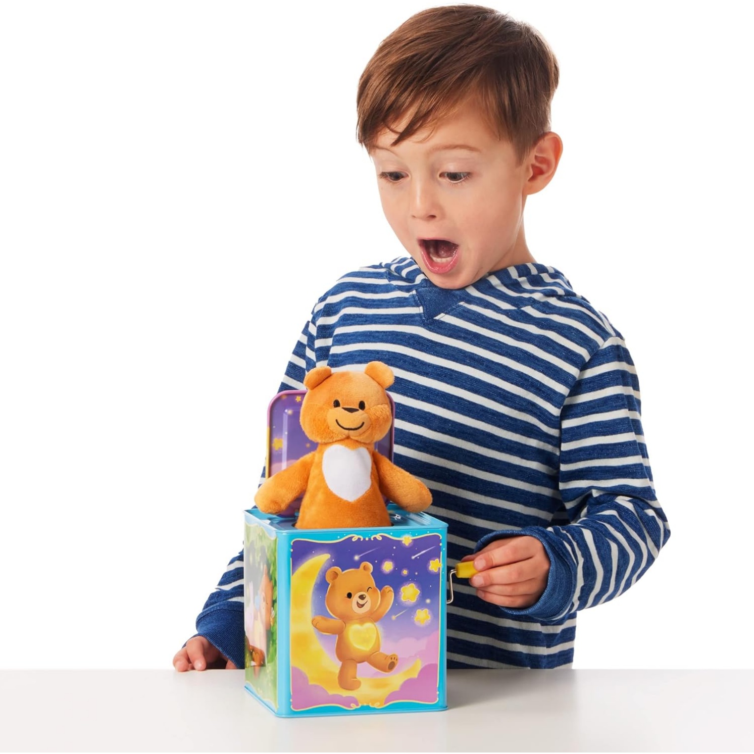 Schylling-Teddy Bear Pop N Glow Jack In The Box-18+Mo-Tpgjb, Small - Image 7