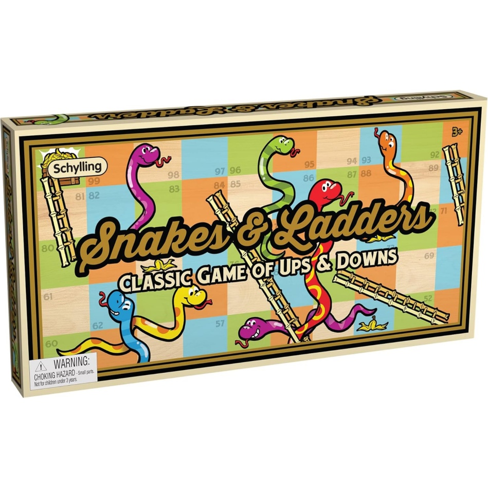 Schylling-Snakes & Ladder Game-(Age 3+)- (Slg)