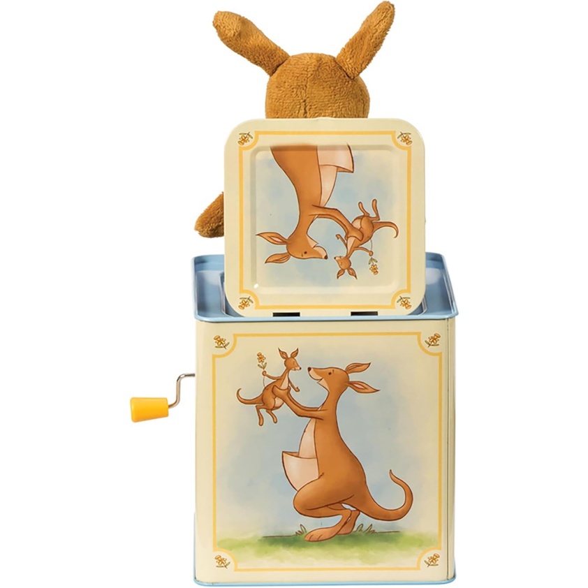 Schylling: Jack In Box - Kangaroo - Classic Pop-Up Music Toy, Momma & Baby Joey Finger Puppet, Plays Song Pop Goes The Weasel, Toddler & Kids 18Mo+ - Image 2