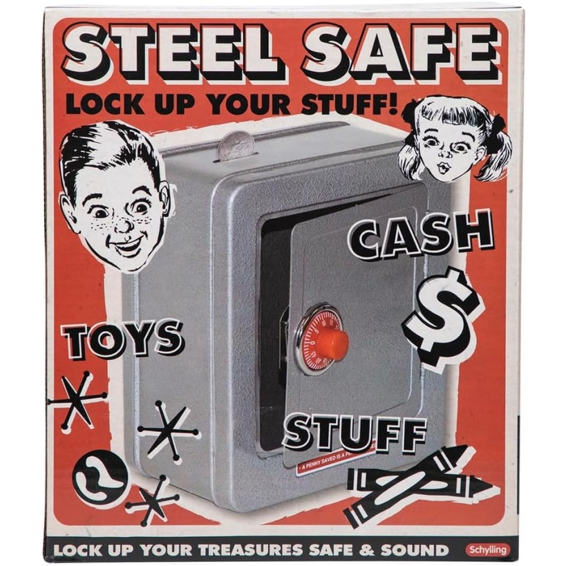 Schylling Steel Safe With Alarm - Kids Silver Metal Safe With Combination Lock And Alarm - Ages 5 And Up - Image 7