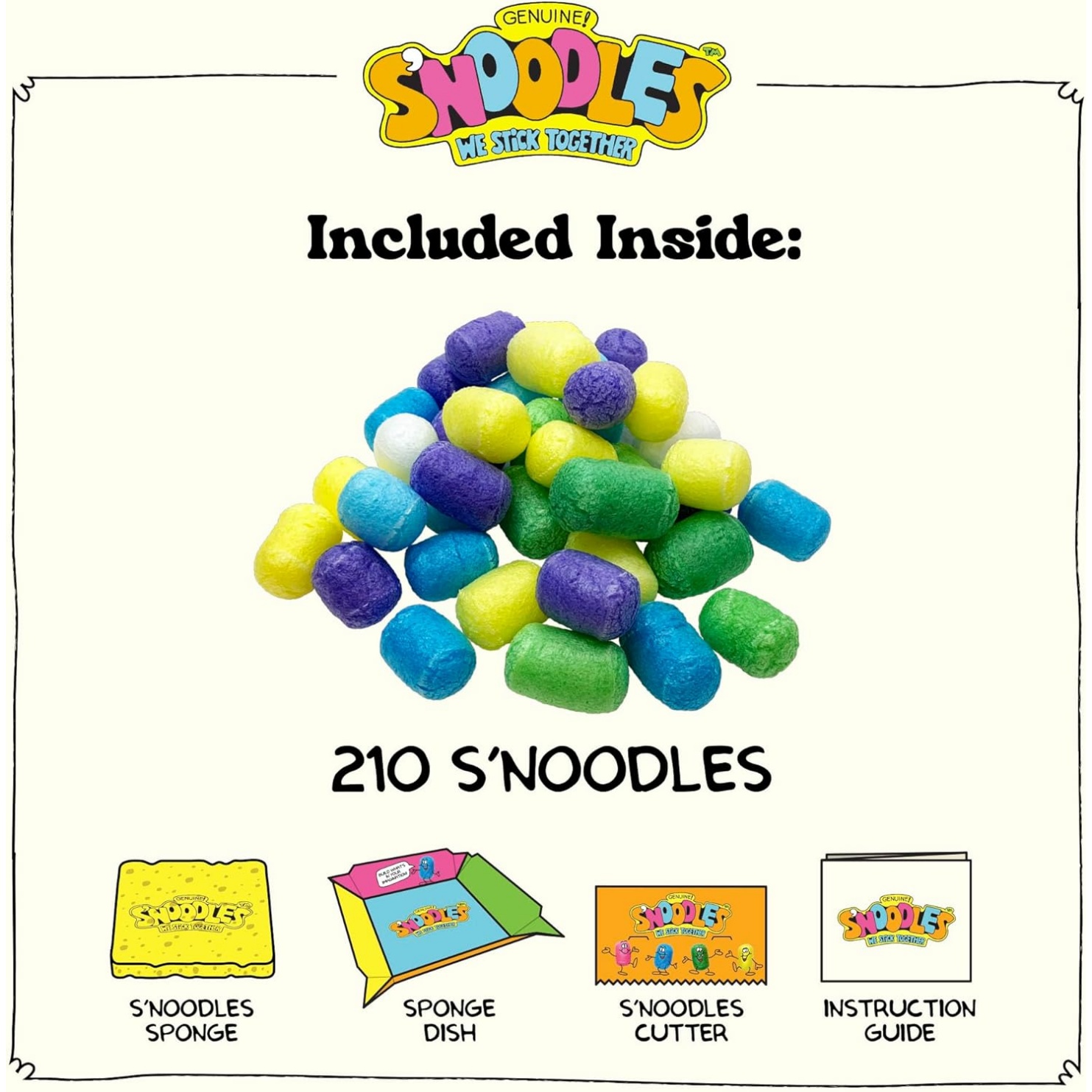 Schylling S'noodles - Creative Building Craft Kit - Just Add Water - Ages 4 And Up - One Kit - Image 3
