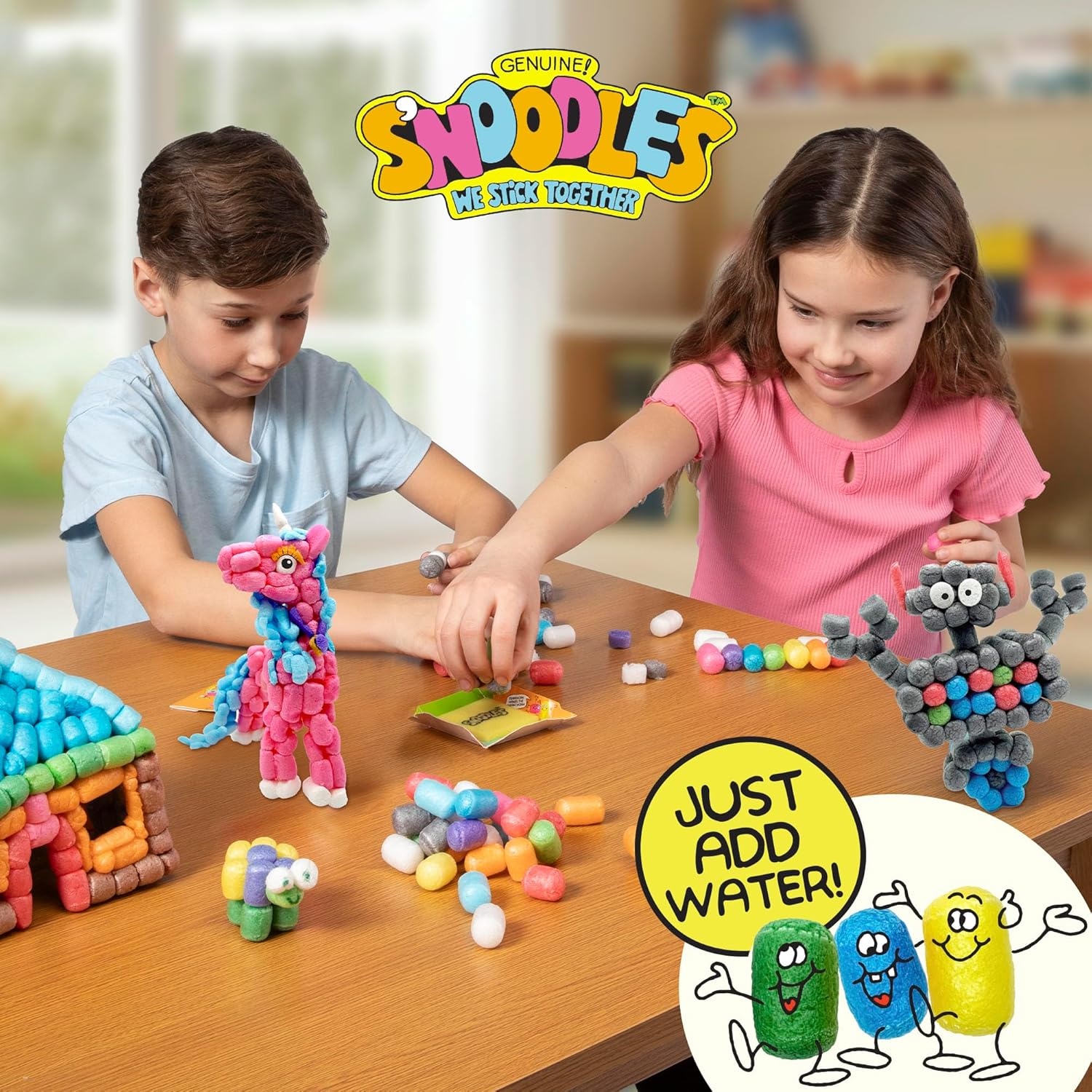 Schylling S'noodles - Creative Building Craft Kit - Just Add Water - Ages 4 And Up - One Kit - Image 5