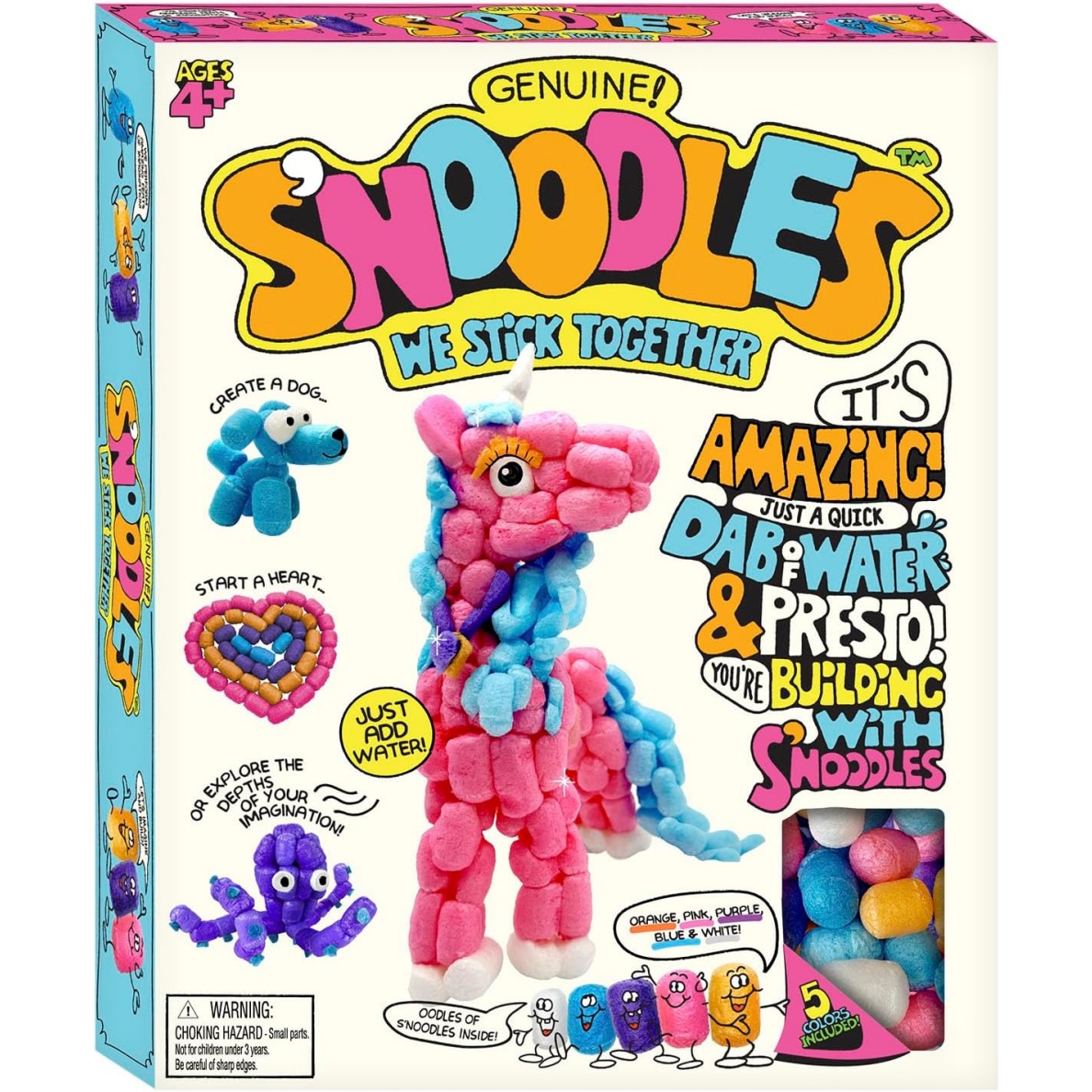 Schylling S'noodles - Creative Building Craft Kit - Just Add Water - Ages 4 And Up - One Kit - Image 8