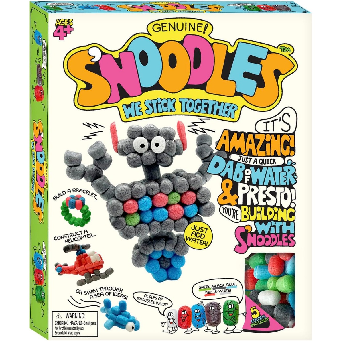 Schylling S'noodles - Creative Building Craft Kit - Just Add Water - Ages 4 And Up - One Kit - Image 10