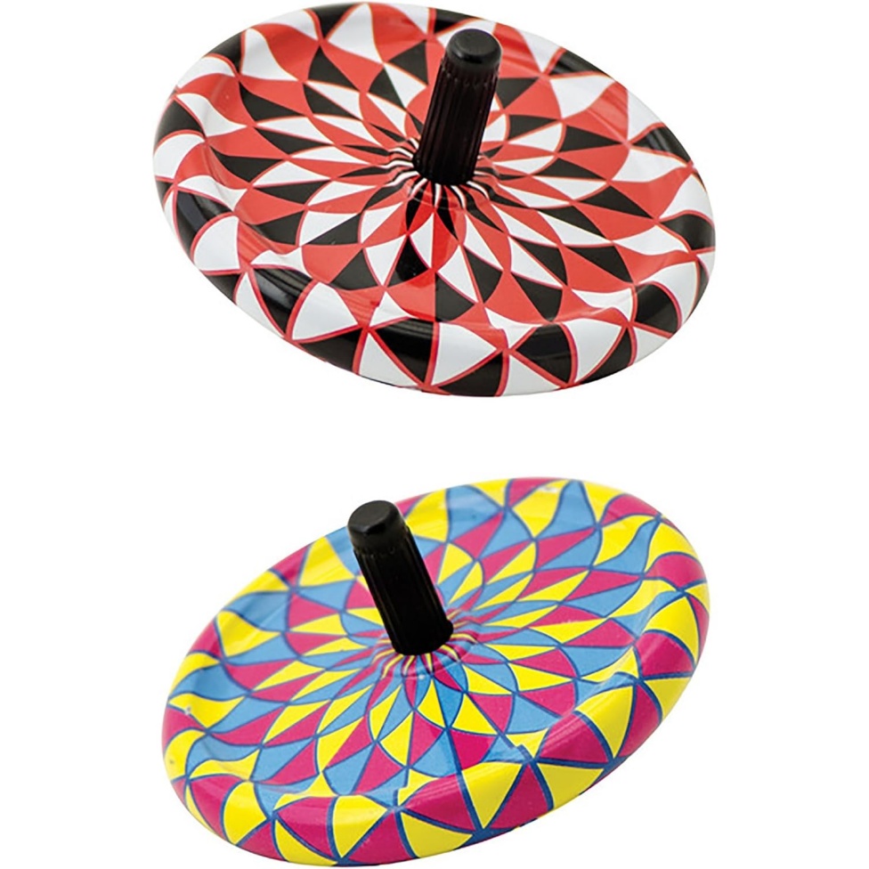 Schylling Sc-Ttt Tiny Tin Tops, Assorted Designs And Colours