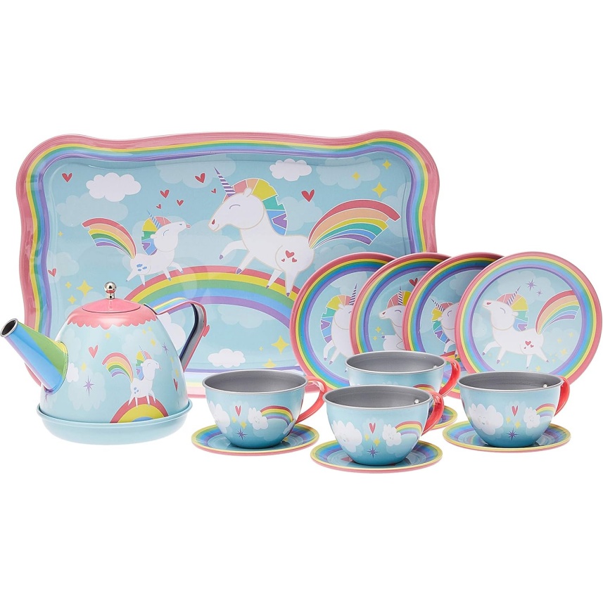 Schylling Schylling Unicorn Tin Tea Set - Image 3