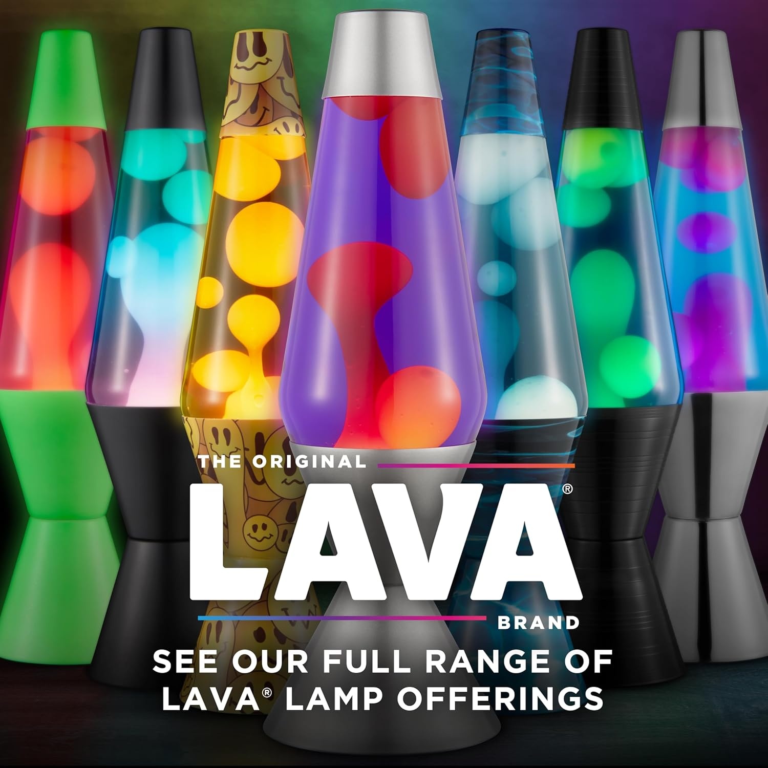 The Original Lava Lamp - 14.5" Night Swim - Classic Liquid Motion Lamp - White Wax And Blue Liquid - Item #2095 - Image 6