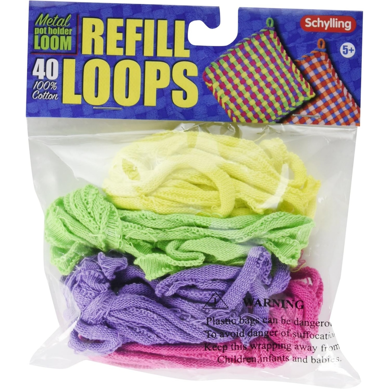 Schylling Loop Refills For Metal Potholder Loom