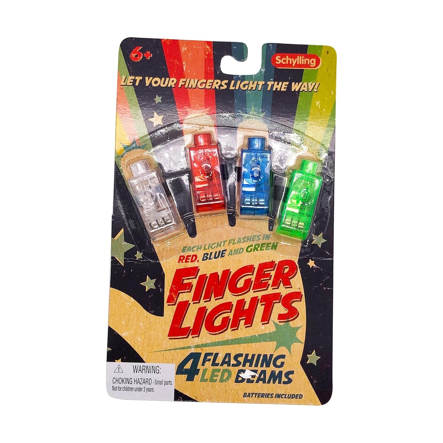 Schylling Led Finger Flashlights, 1 Ea