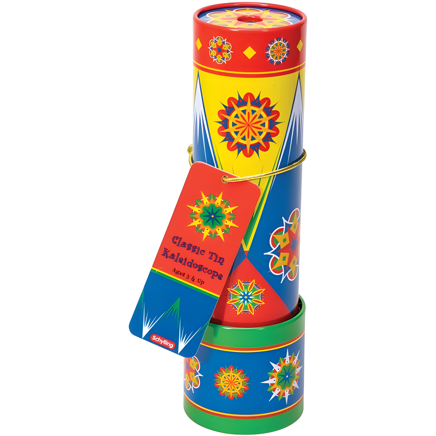 Schylling Classic Tin Kaleidoscope - Fun, Colorful Pattern-Changing Toy - Durable Tin With Multicolored Beads - Ages 3 And Up - One Piece