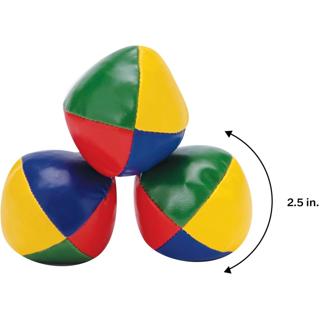 Schylling Classic Juggling Balls - Colorful Vinyl Toss-And-Catch Balls With Bead Filling - Includes 3 Balls And Instructions - Ages 5 And Up - Three Piece Set - Image 5