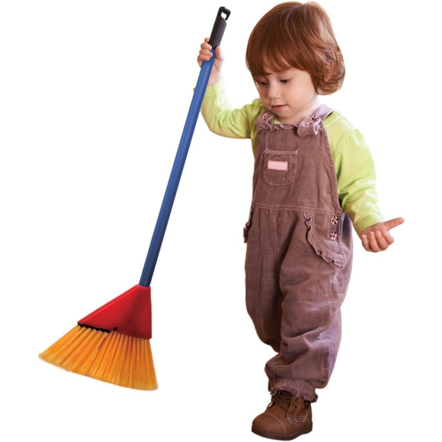 Schylling Children's Broom Set - Kids Pretend Play Cleaning Kit - Includes Broom, Dustpan, And Brush - Ages 3 And Up - Image 4