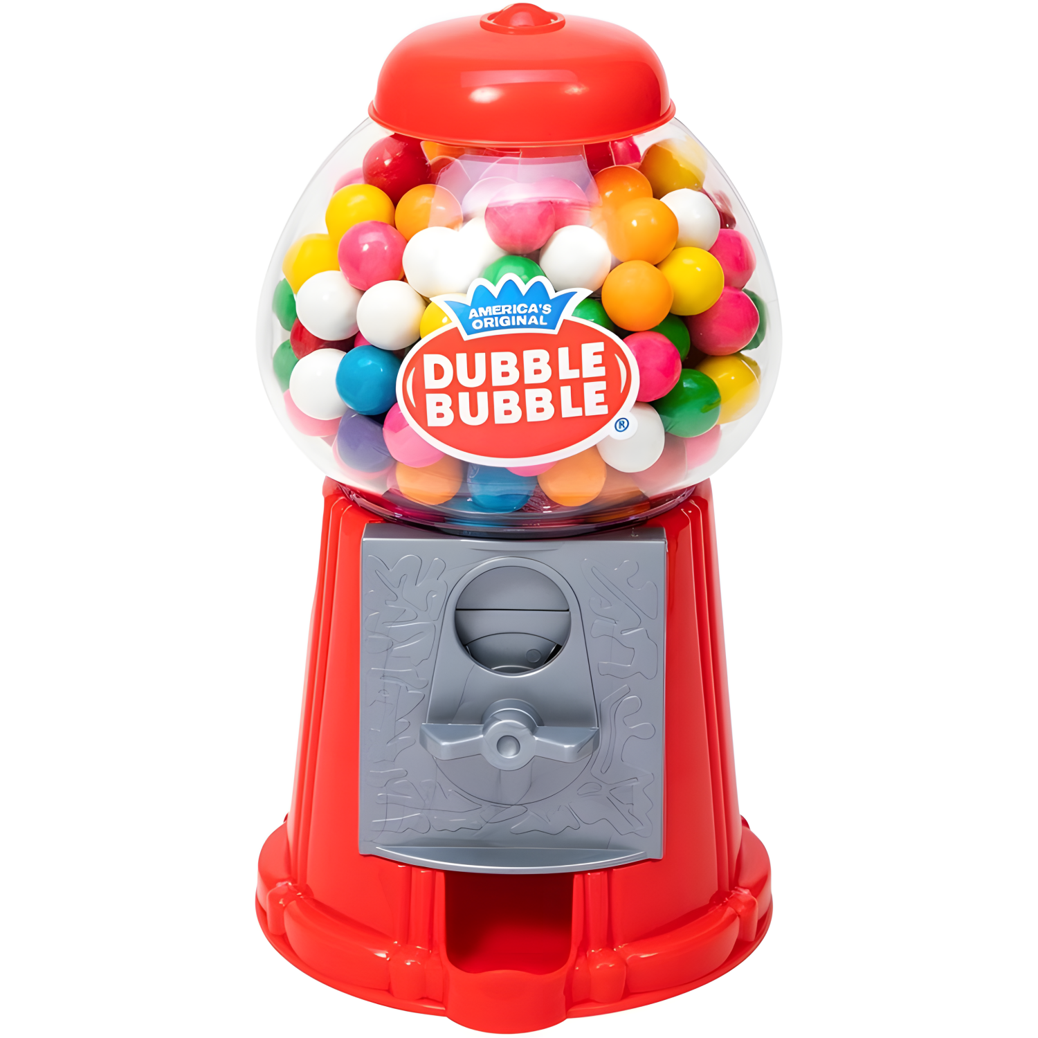 Schylling Brand Classic Retro Gumball Coin Bank - 8.5" Tall - Includes 45 Dubble Bubble Gumballs - Ages 3+