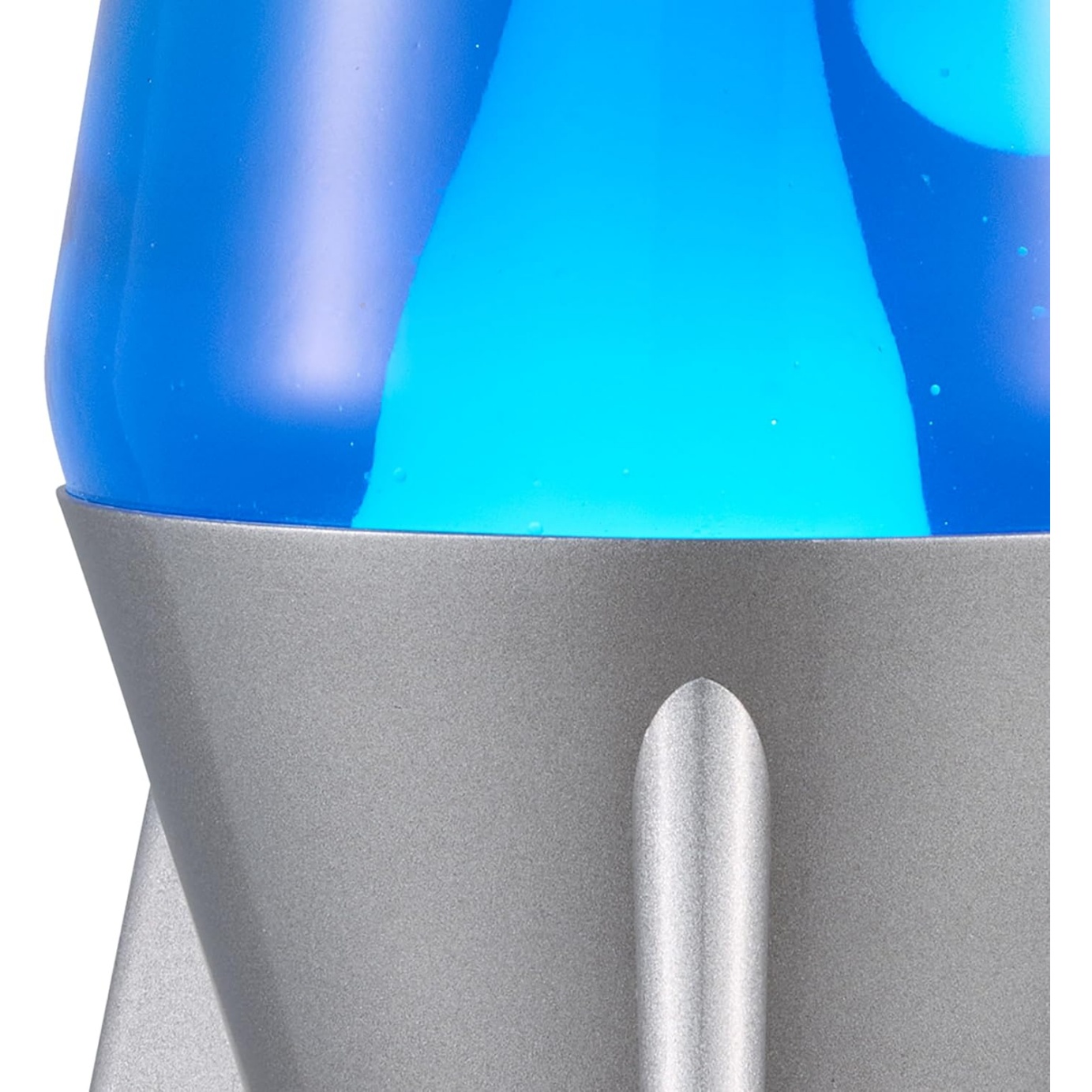 Lava The Original Lamp - 14.5" Gray Stratosphere – Retro Rocket Liquid Motion Lamp - White And Blue Liquid - Item #2390 - Image 5